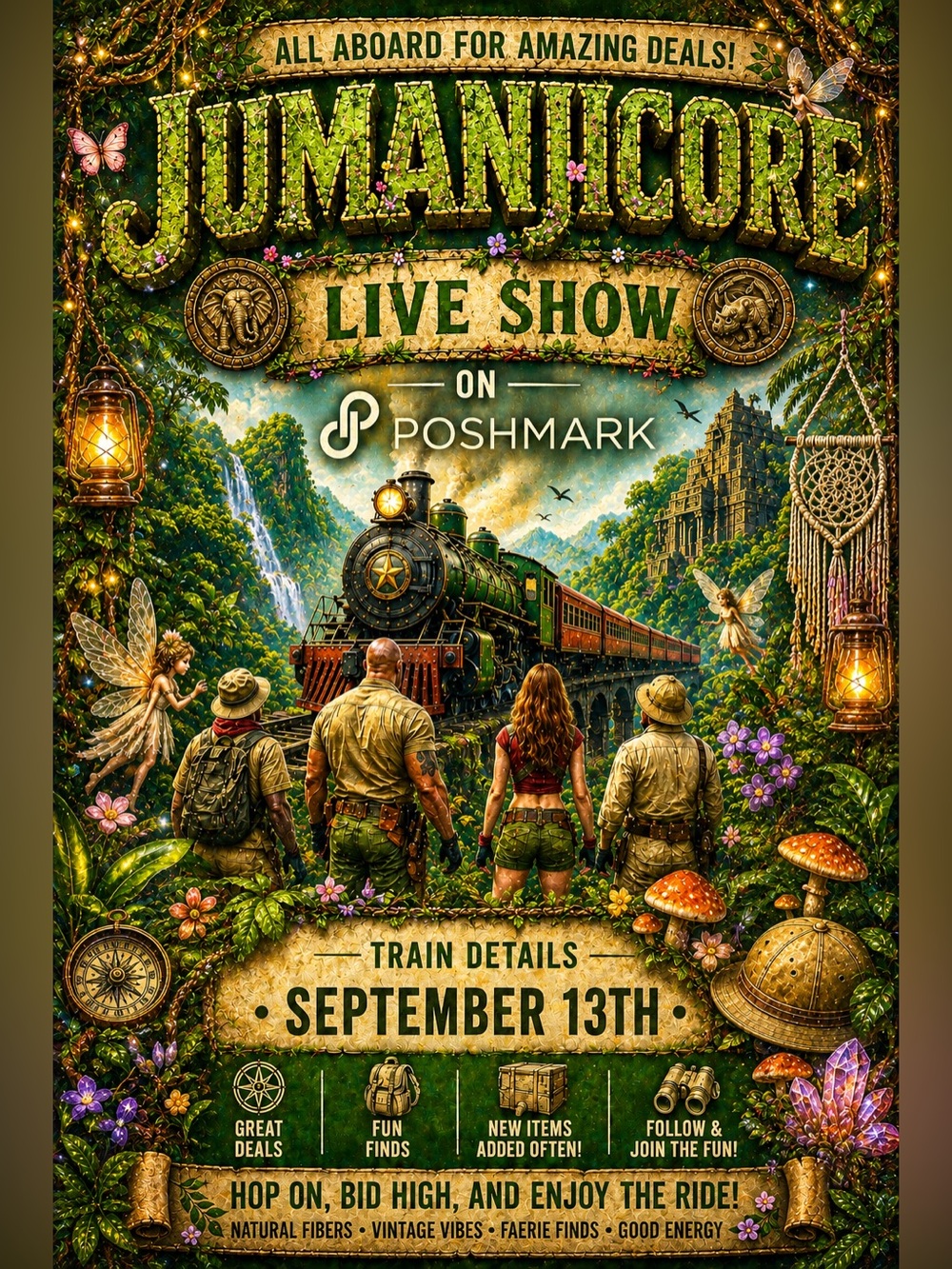 Jumanjicore/Forest Explorer - Live Show Flyer - Sept 13th